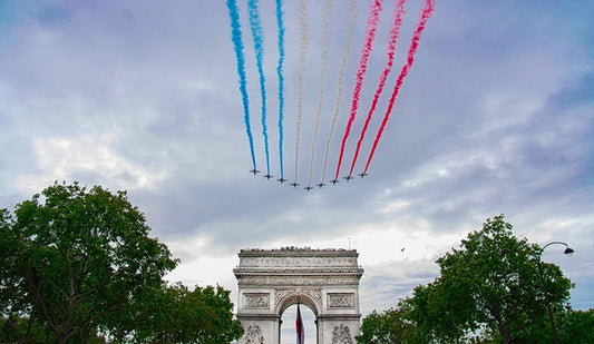 planes fling over a park