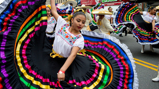 girl dancing to Spanish music